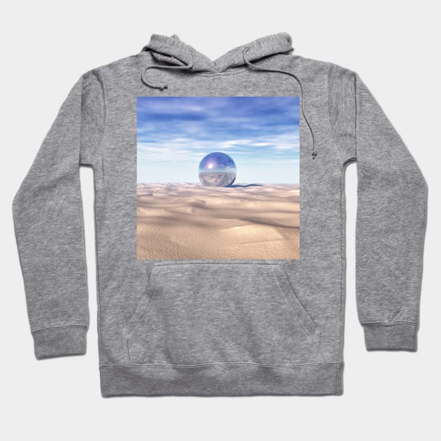 Mysterious Sphere in Desert Hoodie by perkinsdesigns